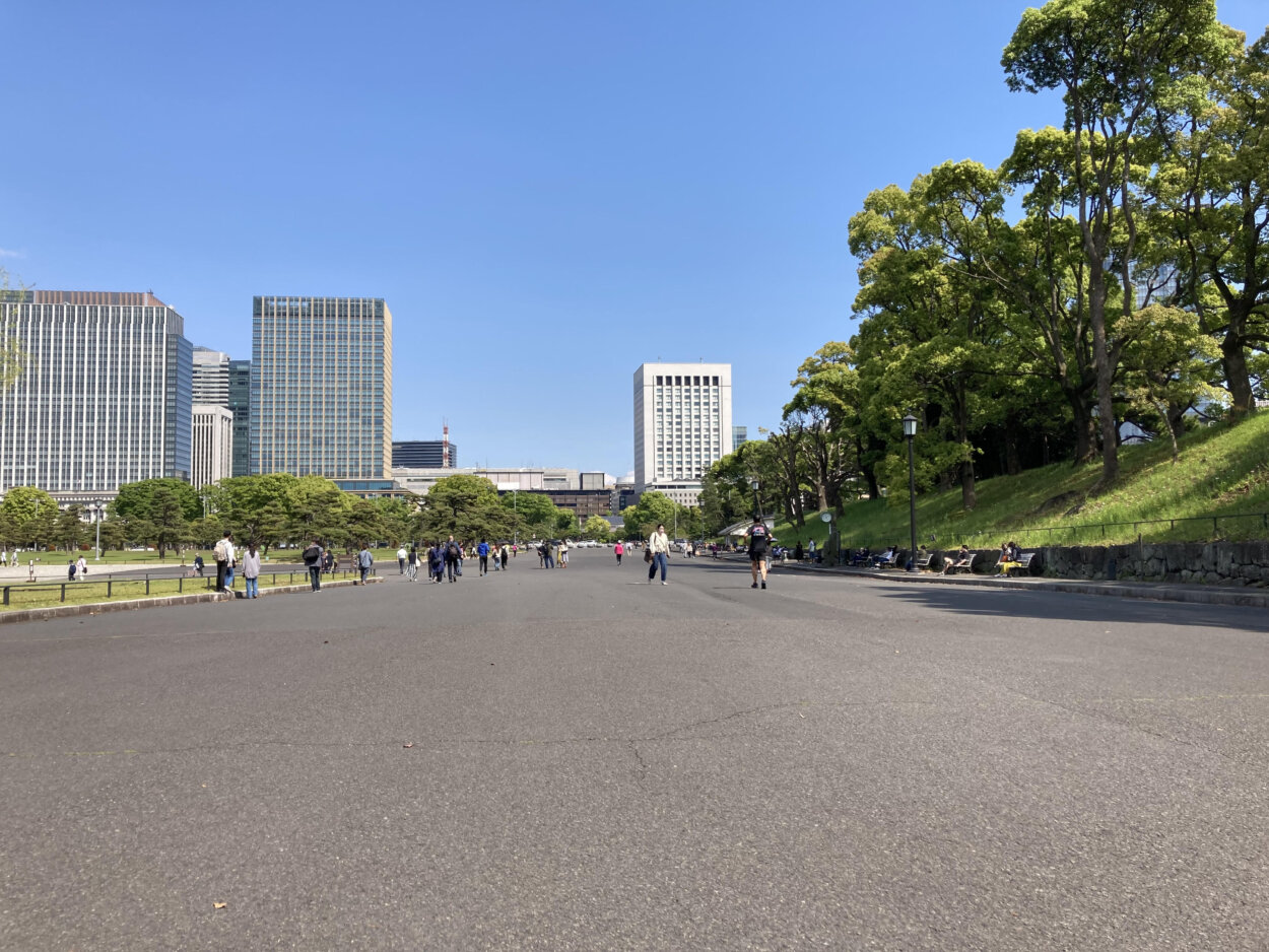 桜田門広場はランイベントのスタート地点に使われることも多い