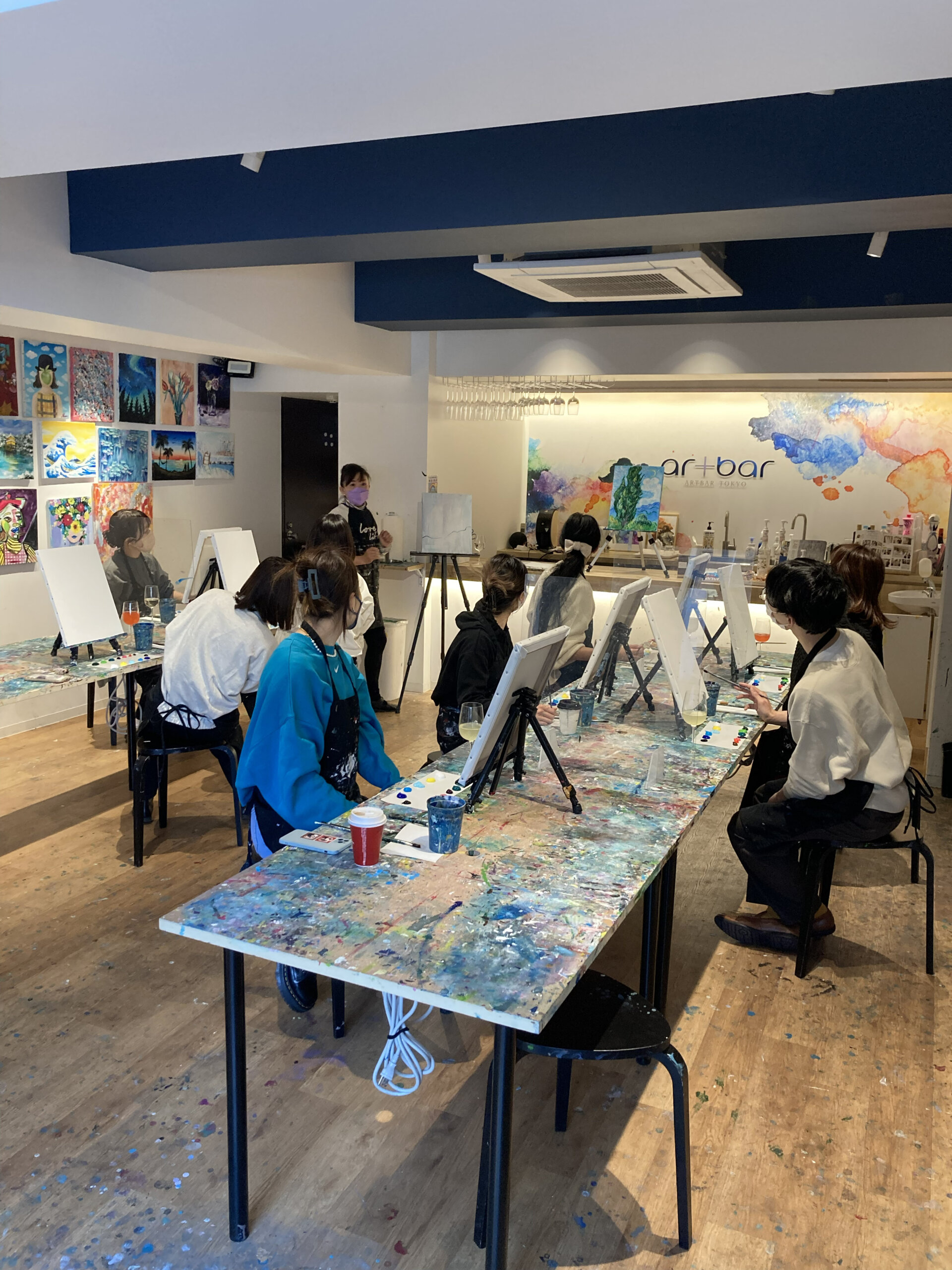 ArtBar Tokyo原宿のセッション風景