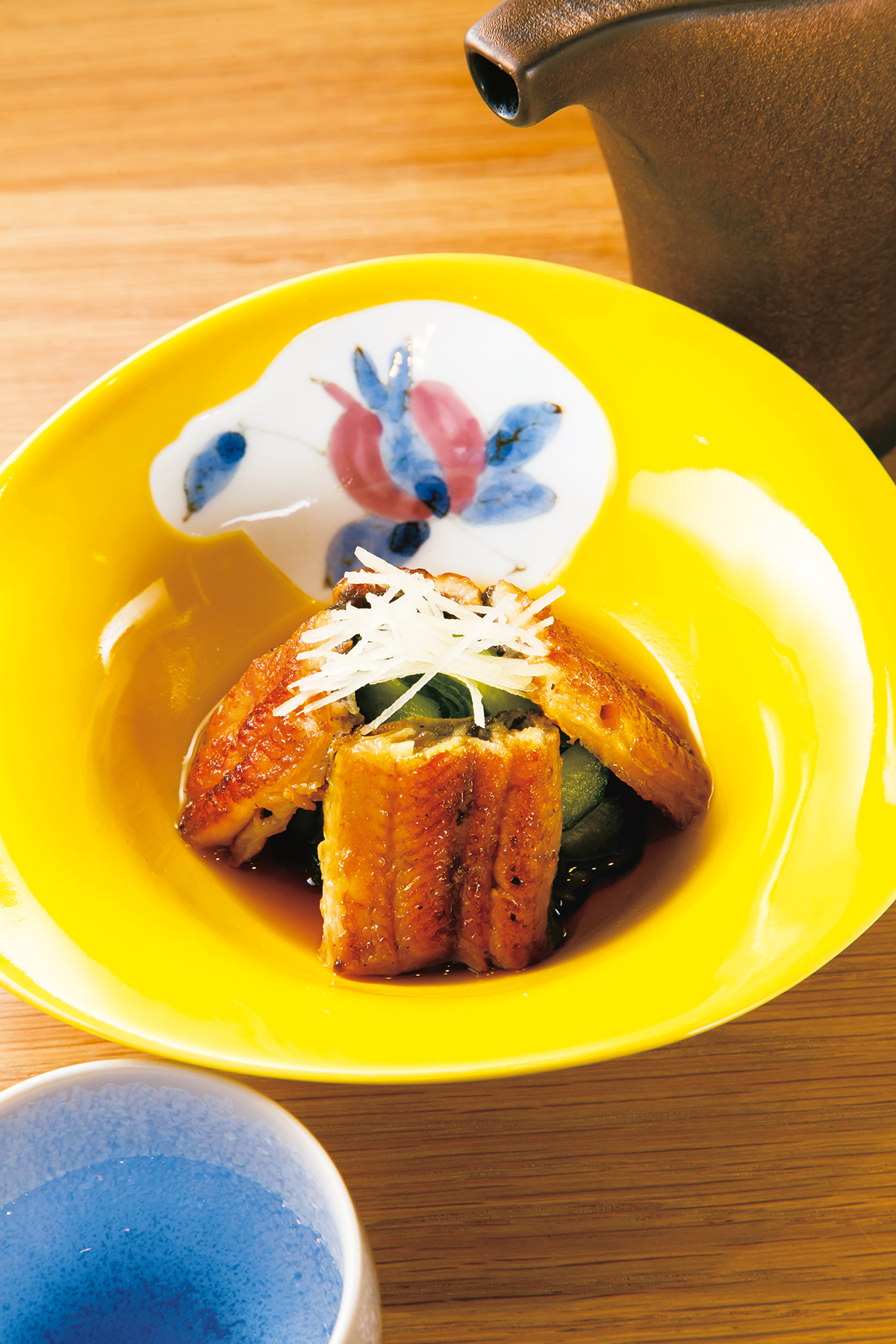 『恵比寿　鰻　松川』うざく2000円（夜）蒲焼とキュウリの酢の物はさっぱり