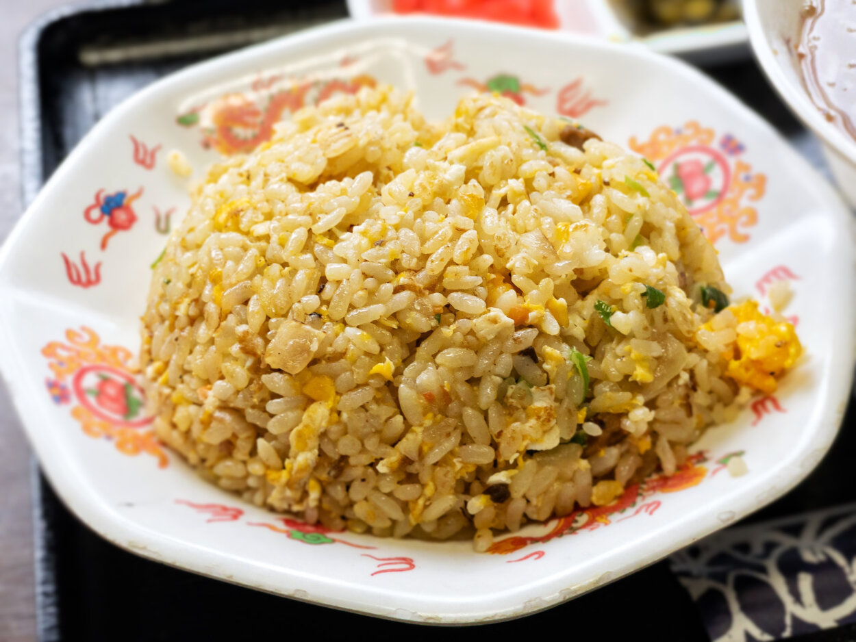 「チャーハン」はパラパラ系。お米の一粒ひと粒にしっかりと油がコーティングされている