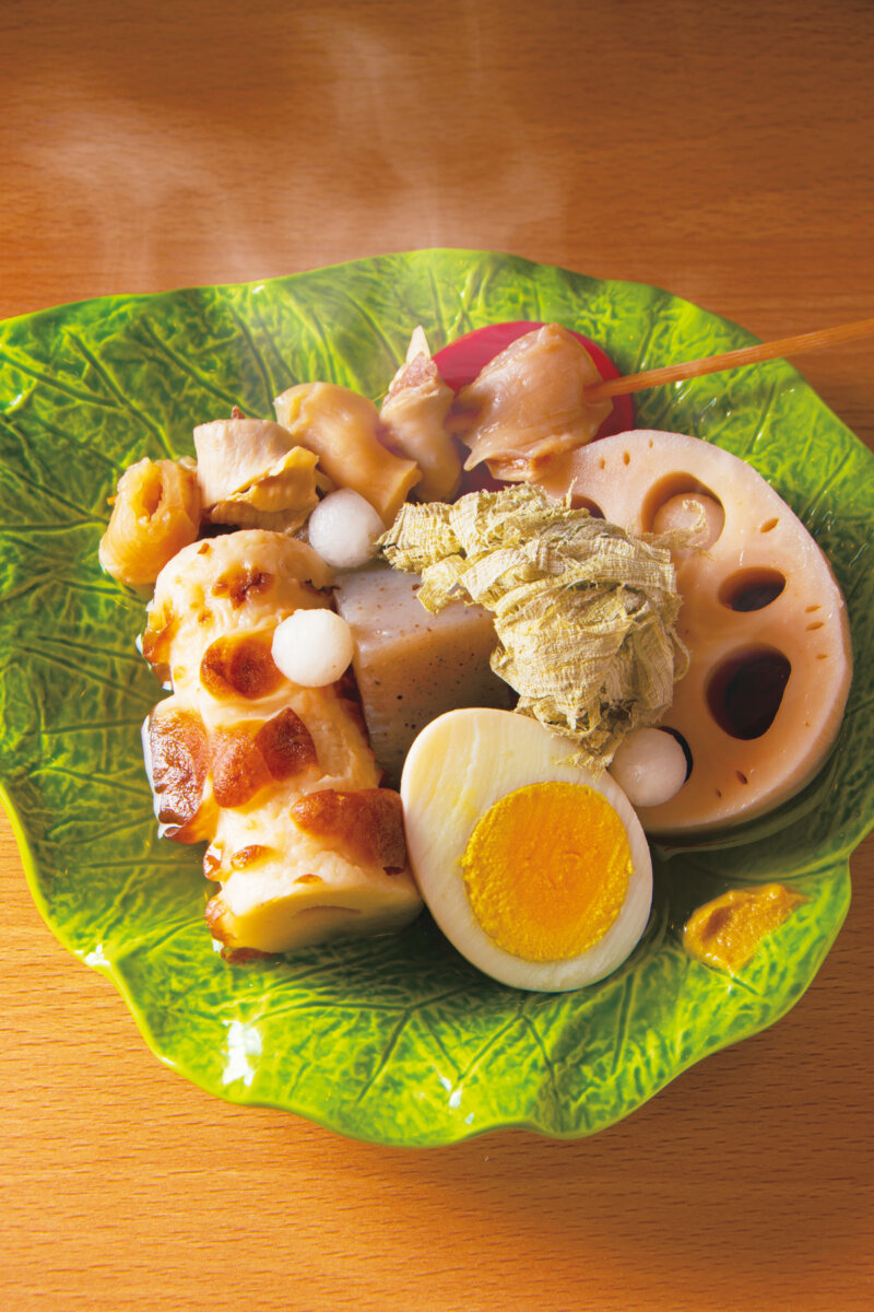 日本料理界の重鎮が監修 『都橋 おでん 久』の名物「エビ進上」は自慢