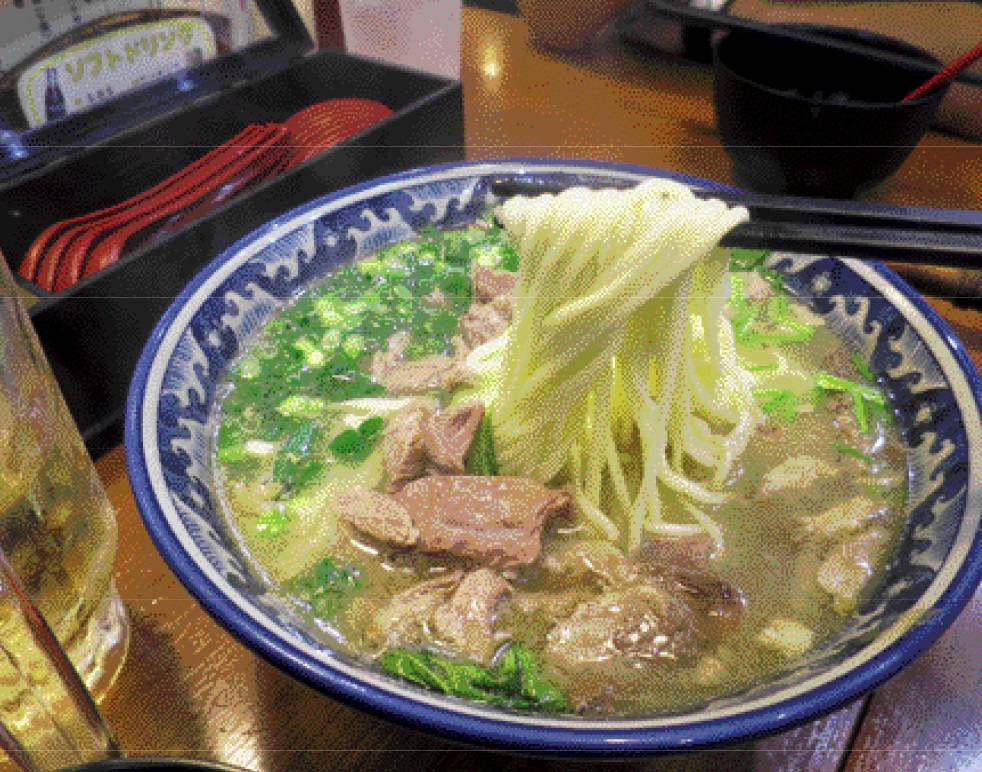 火焔山蘭州拉麺のラム肉ラーメン