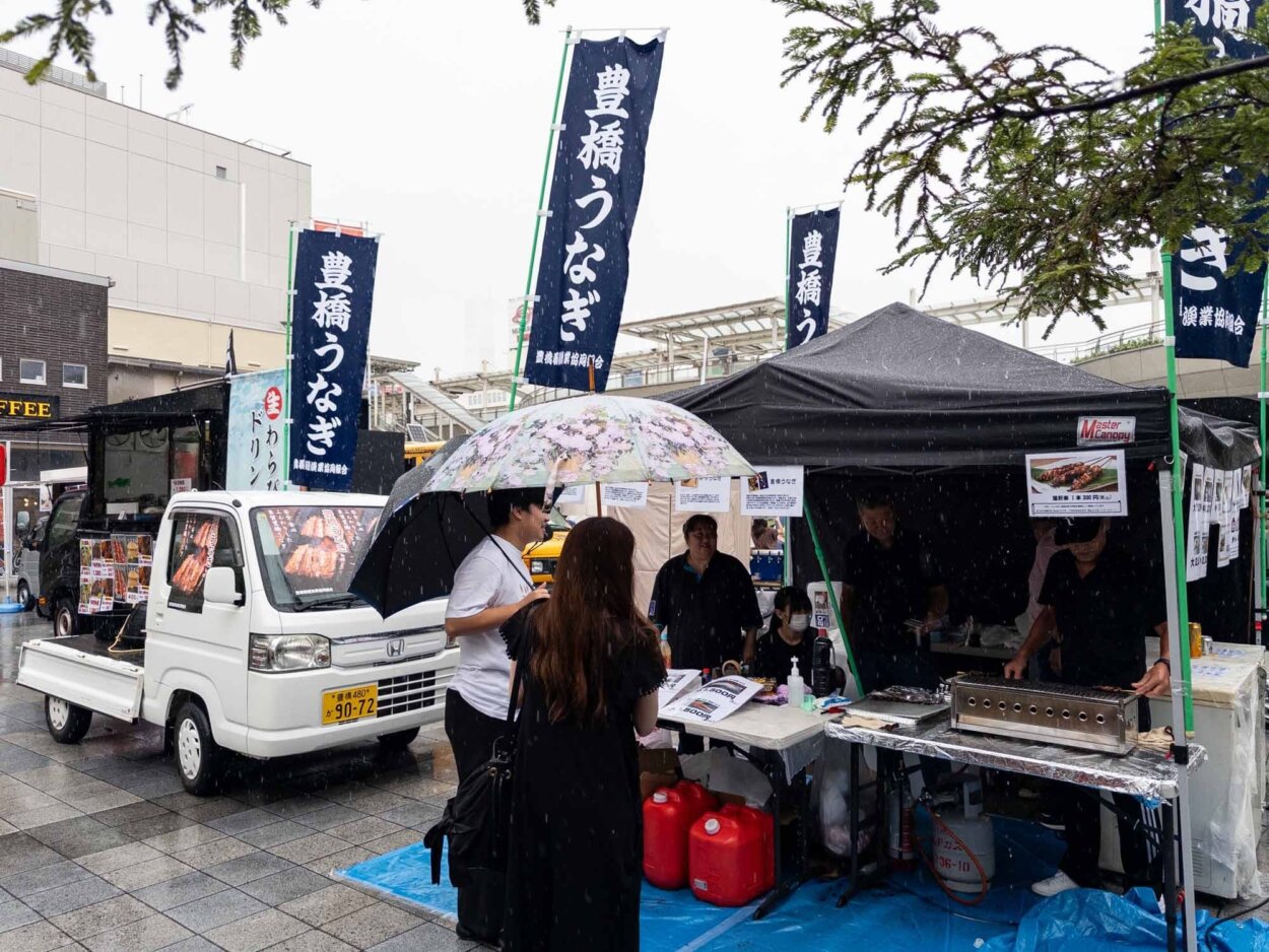 豊橋養鰻漁業協同組合の出店ブース