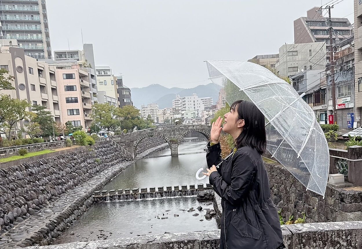 長崎はやっぱり雨だった　声優・茅野愛衣が本場のちゃんぽんを堪能