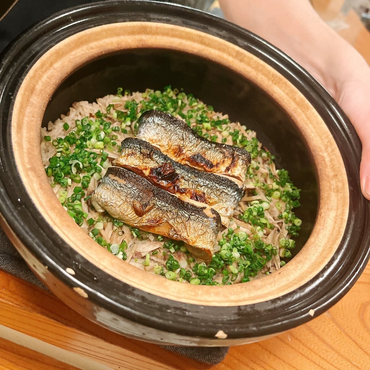 〆の炊き込みご飯も最高！