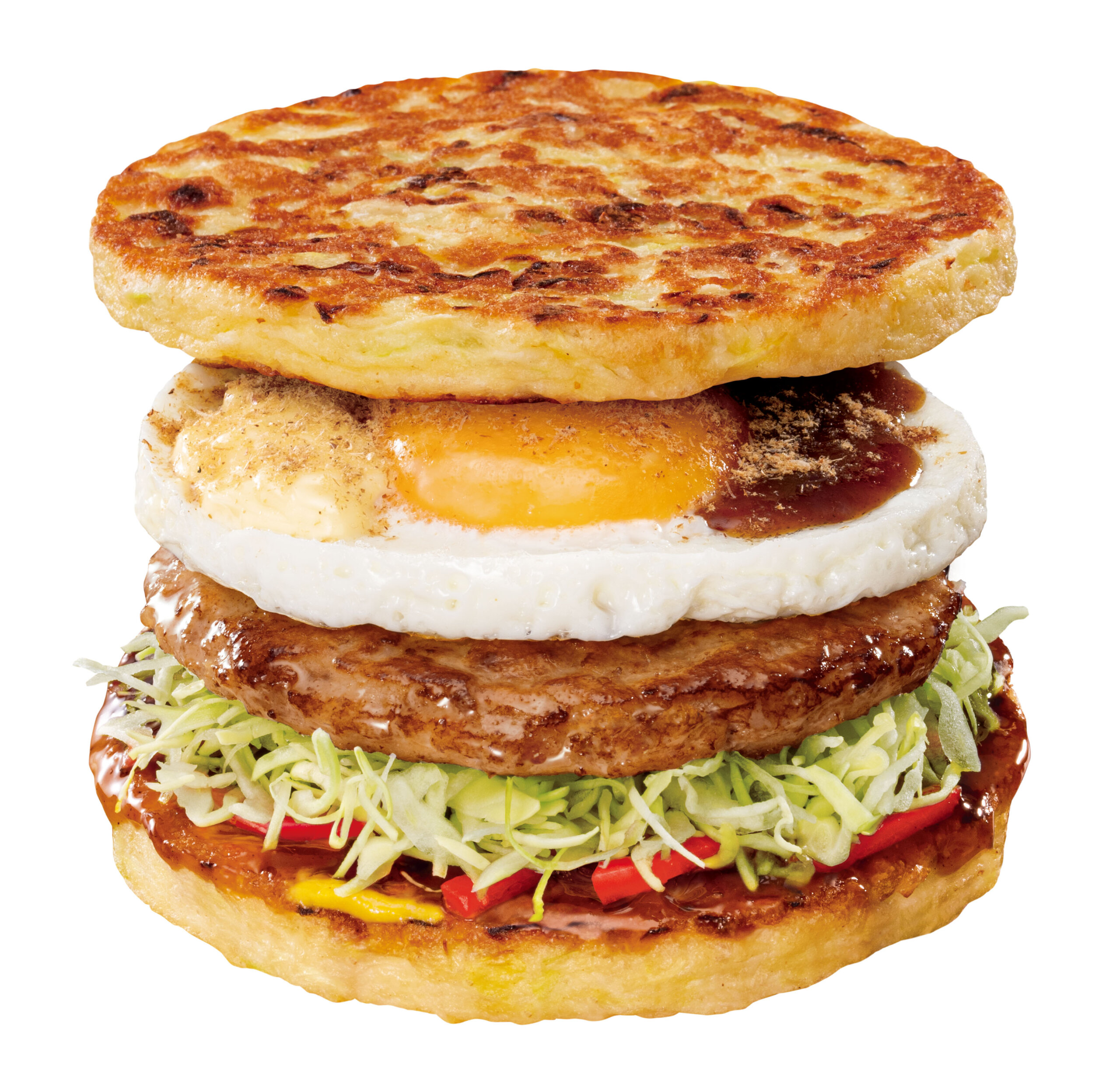 新たな大阪グルメに、お好み焼きがバーガーになったぞ！ ロッテリア