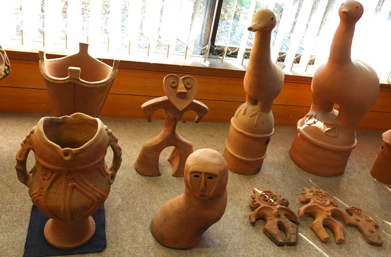 ハニワ館の講師の作品。バラエティがあ