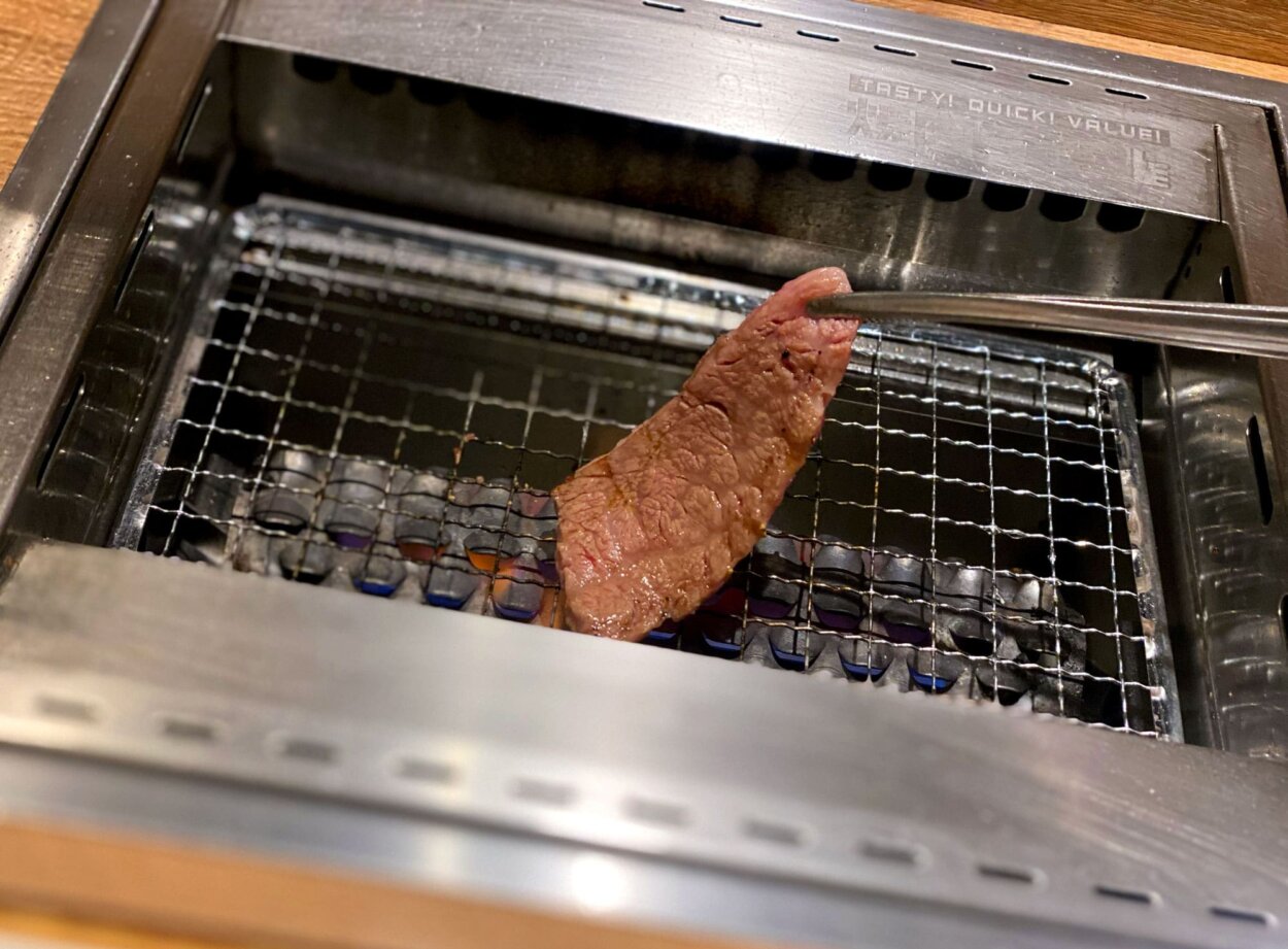 反省を踏まえて、じっくりと炙るように焼きます