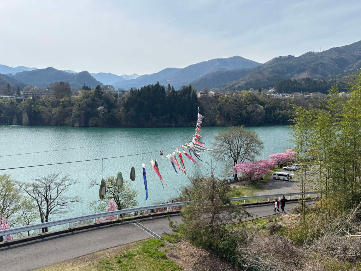 赤谷湖のこいのぼり