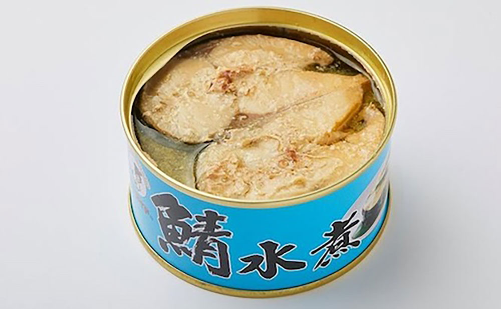 福井県民に愛されてやまない福井缶詰自社ブランド「マーメイド印の鯖水煮」。見よ！　この、澄み切った缶汁！！