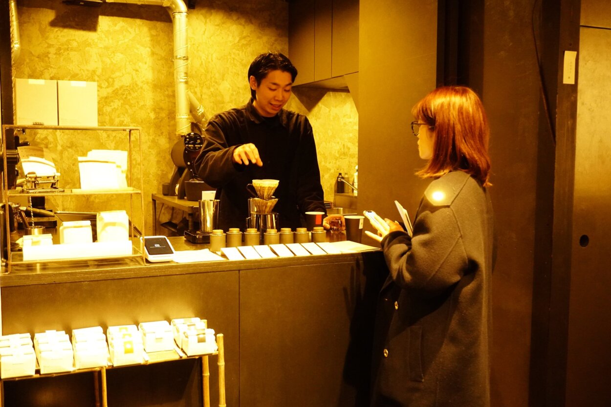 バリスタさんと話しながら決めていく