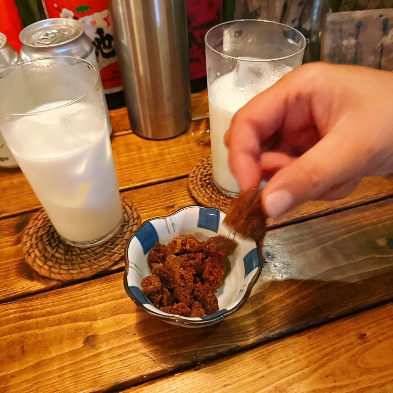 ミル酎とラスクをペアリング