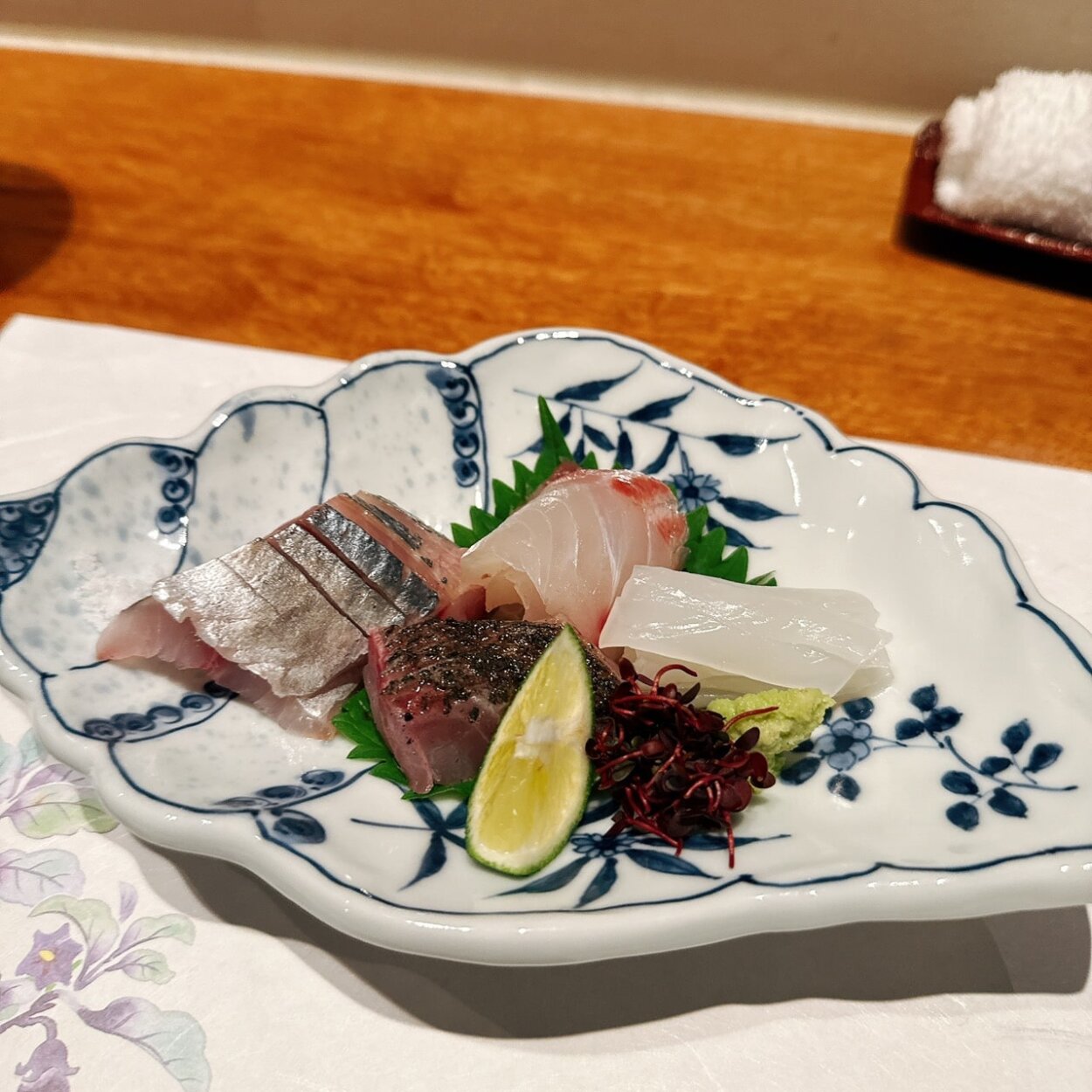 曙橋『かず』の刺身盛り合わせ