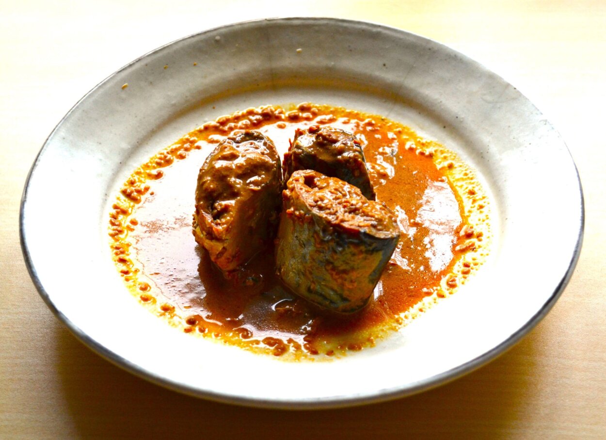 「あいこちゃん鯖 白胡麻味噌煮」の中身はこんな感じ