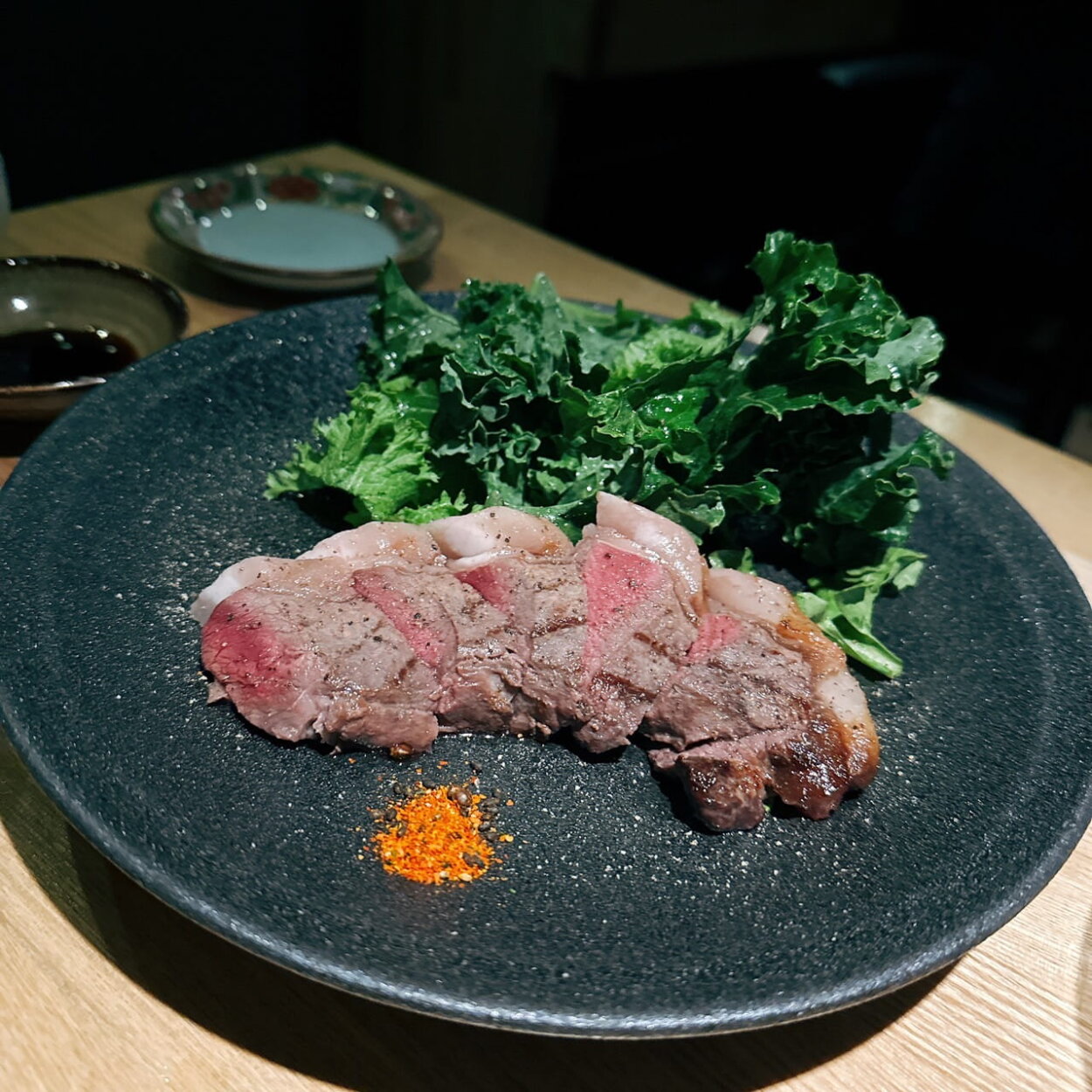 蝦夷鹿ロースのソテー バルサミコソース