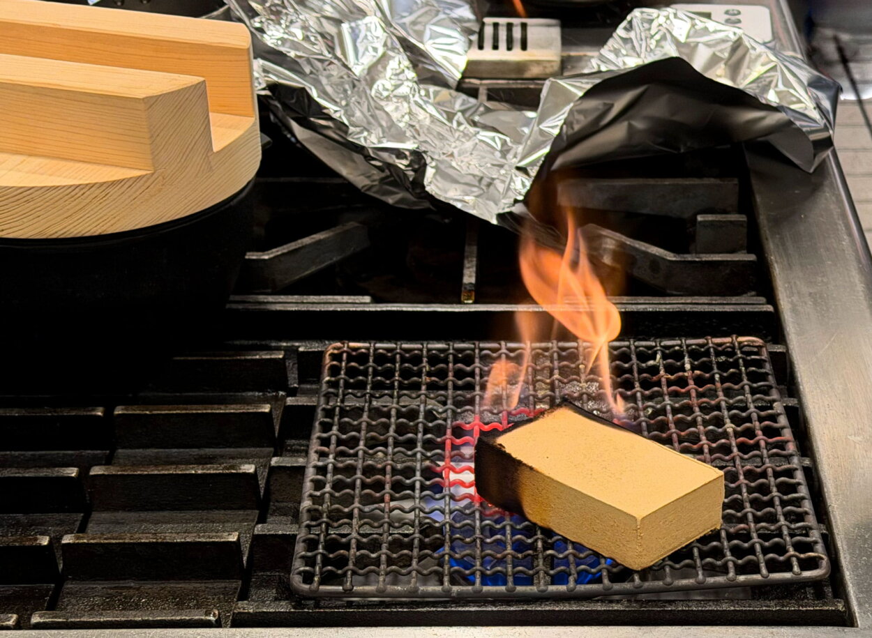 木を焼き始めたときはビックリした