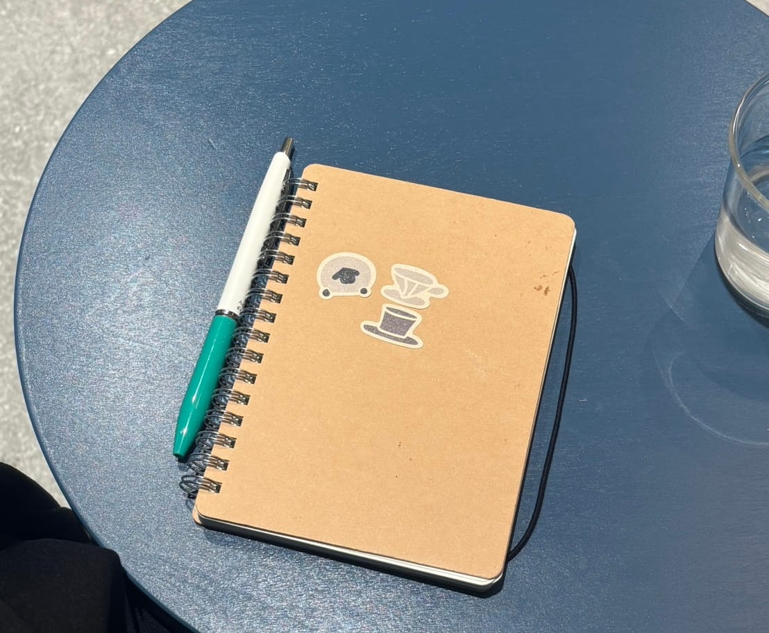 早速ノートに貼った美山さん