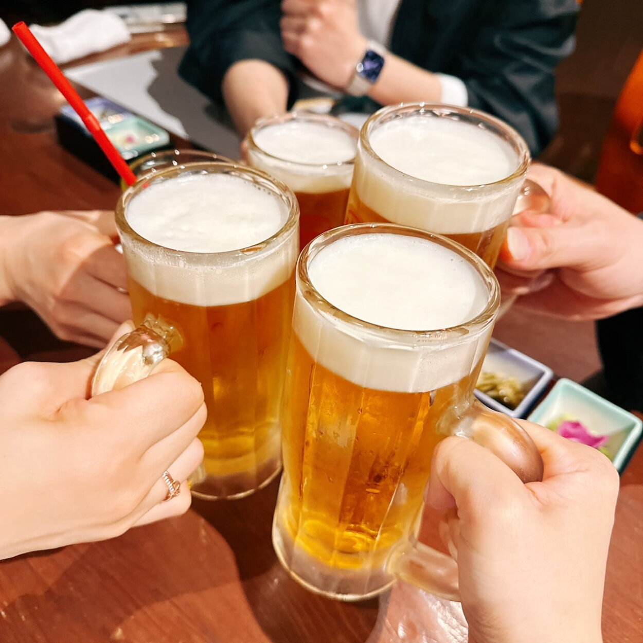 イベント前夜。沖縄ですから、オリオンビールで乾杯！