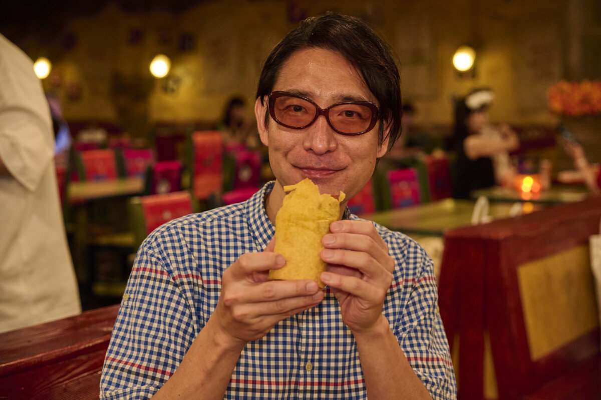 トルティーヤチーズドッグをいただきます!
