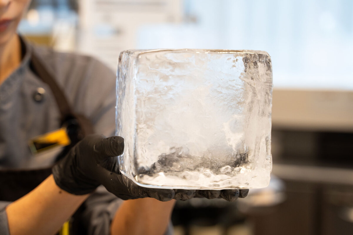 かき氷に使われる「純氷」