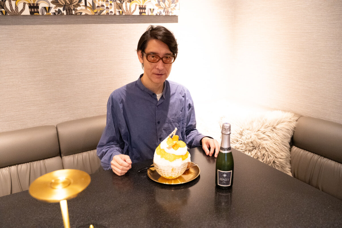 まさか、かき氷とスパークリングワインが並び立つ日がくるとは!