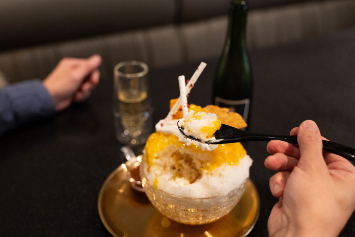 まずはひと口。いただきます!