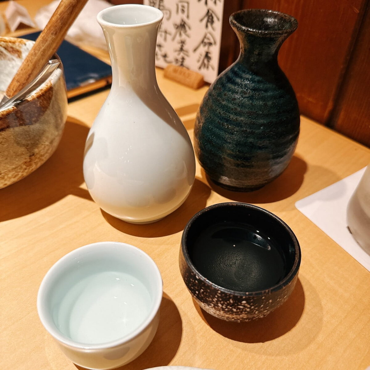 日本酒を飲み比べ